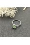 David Yurman Petite Kartanonrouva Pavé Bezel Ring Sterling Hopea kanssa Prasiolite ja Timantteja 7mm
