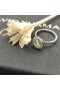 David Yurman Petite Kartanonrouva Pavé Bezel Ring Sterling Hopea kanssa Prasiolite ja Timantteja 7mm