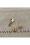 David Yurman Petite Kartanonrouva Pavé Bezel Stud Korvakorut 18K Keltainen Kulta Samppanjaa Citrine ja Timantteja 5mm