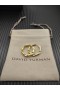 David Yurman Stax Ketjun Vanne Korvakorut 18K Keltainen Kulta Timantteja 23.8 mm