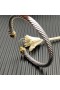 David Yurman Naisten Klassinen Kaapeli-Ranneke Rannerengas Sterling Silver 18K Keltainen Kulta Ja Keltainen Timantteja 5mm