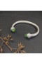 David Yurman Naisten Klassinen Kaapeli-Ranneke Rannerengas Sterling Hopea Peridot ja Timantteja 7mm