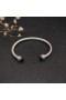 David Yurman Naisten Klassinen Kaapeli-Ranneke Rannerengas Sterling Silver with Red Diamonds 5mm