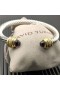 David Yurman Naisten Klassinen Cablespira Ranneke Rannerengas Sterling Silver 18K Keltainen Kulta Ja Violetti Timantteja 7mm