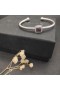 David Yurman Naisten Klassinen Cablespira Asema Ranneke Rannerengas Sterling Silver, kanssa Ametisti ja Timantteja 4mm
