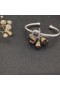 David Yurman Naisten Klassinen Cablespira Asema Ranneke Rannerengas Sterling Silver, kanssa Ametisti ja Timantteja 4mm