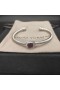 David Yurman Naisten Klassinen Cablespira Asema Ranneke Rannerengas Sterling Silver, kanssa Ametisti ja Timantteja 4mm