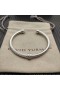 David Yurman Naisten Klassinen Cablespira Asema Ranneke Rannerengas Sterling Silver ja Timantteja 4mm