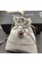 David Yurman Naisten Infinity Riipus Kaulakoru Sterling silver, kanssa Granaatti 7mm