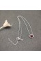 David Yurman Naisten Infinity Riipus Kaulakoru Sterling silver, kanssa Granaatti 7mm