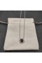 David Yurman Naisten Infinity Riipus Kaulakoru Sterling silver, kanssa Granaatti 7mm