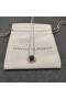 David Yurman Naisten Infinity Riipus Kaulakoru Sterling silver, kanssa Granaatti 7mm