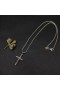 David Yurman Miesten Chevron Cross Riipus Sterling Hopea kanssa Musta Ruutu 36mm