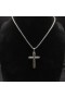 David Yurman Miesten Chevron Cross Riipus Sterling Hopea kanssa Musta Ruutu 36mm