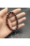 David Yurman Miesten Hengellisiä Helmiä Rannerengas Sterling Hopea Punainen Tiger Eye 8mm