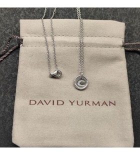 David Yurman Alkuperäistä Charmia Sterling Hopea Timantti C