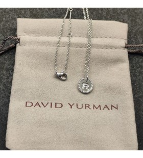 David Yurman Naisten Alkuperäistä Charmia Kaulakoru Sterling Hopea Diamond R