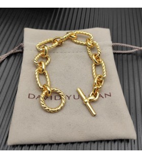 David Yurman Naisten Madison Vaihtaa Ketjun Rannerengas 18K Keltainen Kulta 19cm