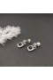 David Yurman 7mm Carré Diamant Bouton Fil des Boucles d'oreilles Diamant Noir