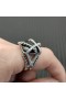 David Yurman Câble Envelopper Bague en Argent Sterling avec Noir Onyx et Diamants de 20,4 mm
