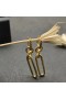 David Yurman Lexington Double Lien de Baisse de Boucles d'oreilles en Or Jaune 18 carats 53mm