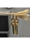David Yurman Lexington Double Lien de Baisse de Boucles d'oreilles en Or Jaune 18 carats 53mm