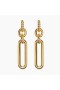 David Yurman Lexington Double Lien de Baisse de Boucles d'oreilles en Or Jaune 18 carats 53mm