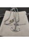 David Yurman Hommes Amulettes d'Ancrage Collier de Diamants Noirs