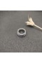 David Yurman Rationaliser la troisième Ligne de la Bande de Bague en Argent Sterling avec des Diamants Noirs 8,5 mm