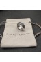 David Yurman Rationaliser la troisième Ligne de la Bande de Bague en Argent Sterling avec des Diamants Noirs 8,5 mm