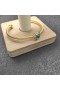 David Yurman Femmes Câble Bracelet Manchette en Or Jaune 18 carats Avec un Diamant Bleu 4mm
