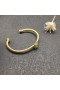David Yurman Femmes Câble Bracelet Manchette en Or Jaune 18 carats Avec Diamant Vert 4mm