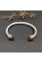 David Yurman Femmes Classic Câble Bracelet Manchette en Argent Sterling avec Or Jaune 18 carats et Champagne Diamants 7mm