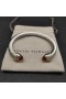 David Yurman Femmes Classic Câble Bracelet Manchette en Argent Sterling avec Or Jaune 18 carats et Champagne Diamants 7mm