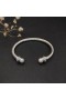 David Yurman Femmes Classic Câble Bracelet Manchette en Argent Sterling avec des Perles et des Diamants 5mm