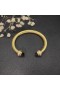 David Yurman Femmes Classic Cablespira Bracelet Manchette en Or Jaune 18 carats avec Vert Foncé Diamants 7mm