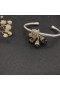 David Yurman Femmes Classic Cablespira Station Bracelet Manchette en Argent Sterling avec Citrine et Diamants 4mm