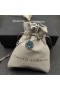 David Yurman Femmes Infini Pendentif en argent Sterling avec Topaze Bleu de 7mm