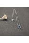 David Yurman Femmes Infini Pendentif en argent Sterling avec Topaze Bleu de 7mm