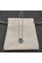 David Yurman Femmes Infini Pendentif en argent Sterling avec Topaze Bleu de 7mm
