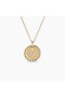 David Yurman Femmes Initiale de Charme Collier en Or Jaune 18 carats avec Diamant V