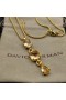 David Yurman Femmes Marbella Y Pendentif en Or Jaune 18 carats avec Citrine Citrine Madère 57.8 mm