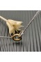 David Yurman Femmes de la Petite Câble Liés Pendentif en Argent Sterling avec 14K Or Jaune 15mm