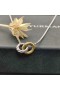 David Yurman Femmes de la Petite Câble Liés Pendentif en Argent Sterling avec 14K Or Jaune 15mm