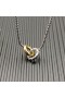 David Yurman Femmes de la Petite Câble Liés Pendentif en Argent Sterling avec 14K Or Jaune 15mm