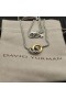 David Yurman Femmes de la Petite Câble Liés Pendentif en Argent Sterling avec 14K Or Jaune 15mm