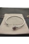 David Yurman Femmes de la Petite Châtelaine Bracelet en Argent Sterling avec des Diamants Pourpres 3mm