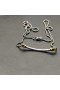 David Yurman Femmes de la Petite Helena Envelopper la Station de la Chaîne de Collier en Argent Sterling avec Or Jaune 18 carats et Diamants 29mm