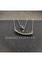 David Yurman Femmes de la Petite Helena Envelopper la Station de la Chaîne de Collier en Argent Sterling avec Or Jaune 18 carats et Diamants 29mm