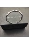 David Yurman Femmes Zig Zag Stax Deux rangées Bracelet Manchette en Argent Sterling avec des Diamants 13mm